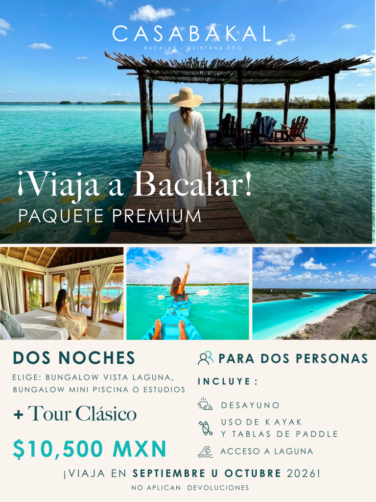 PAQUETE_PREMIUM_SEP_OCT Hotel en Bacalar CASABAKAL